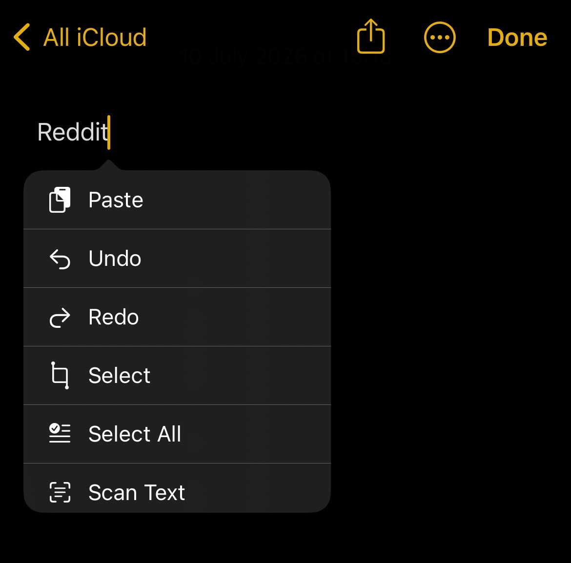 Main menu